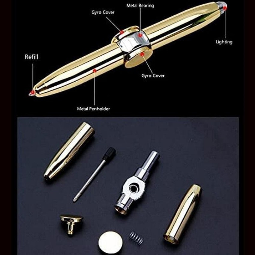 Fidget Pen with LED Light and Spinning Action