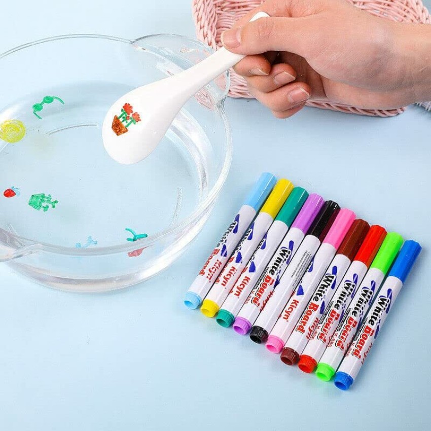 ZURU BUNCH 12Pcs Magic Water Painting Pen Water Floating  Kids Magical Drawing Doodle Pens - Water Magic Floating Pens