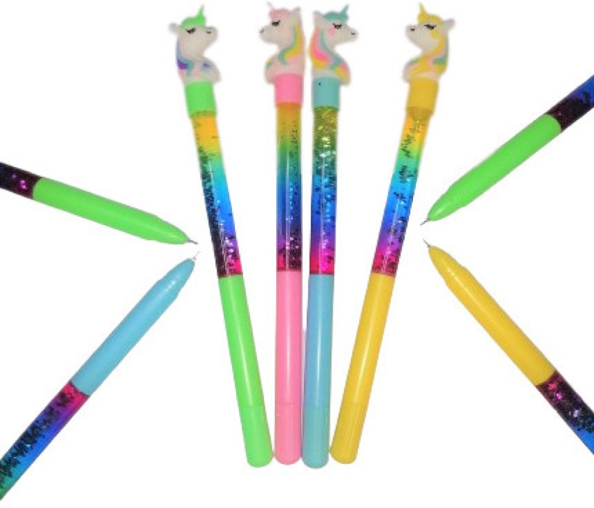 Rainbow Unicorn 8 Click Multicolor Pen Set - 3 Pack