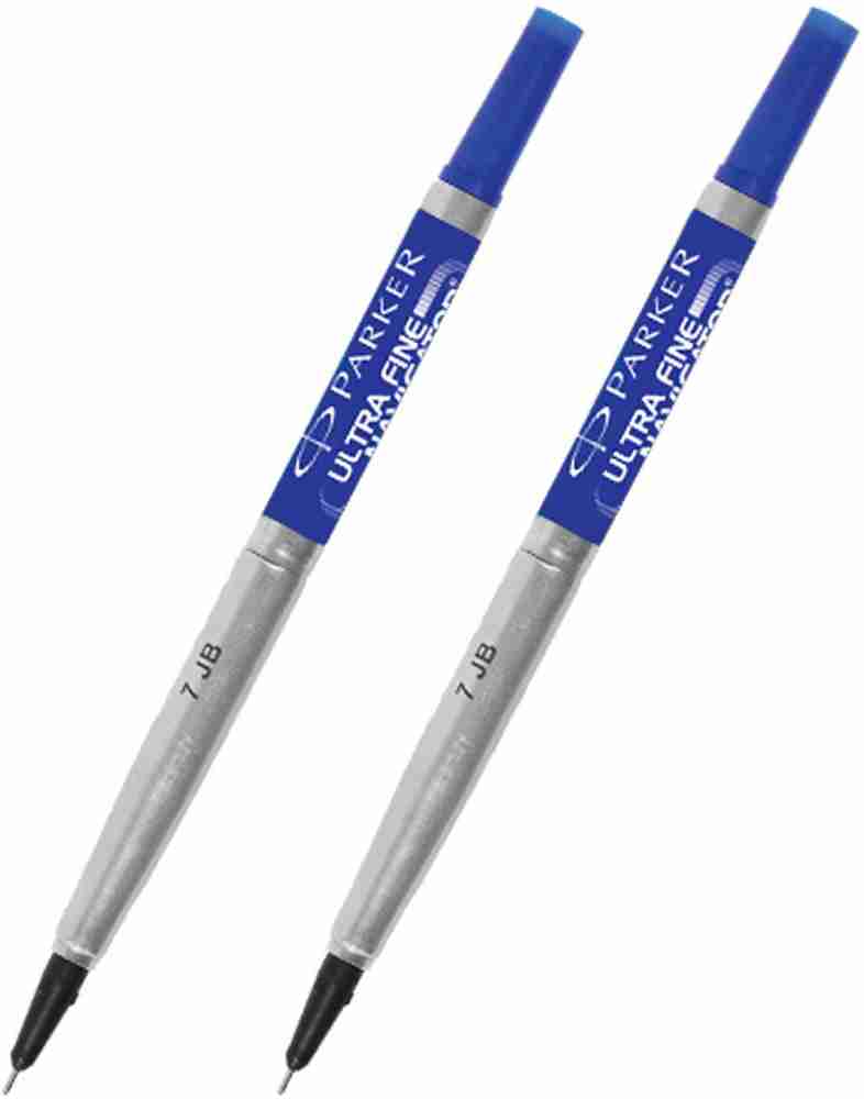PARKER Ultra Fine Navigator Roller Ball Pen 2 Blue Refills.Fit for Roller  pens(0.5 MM ) Refill