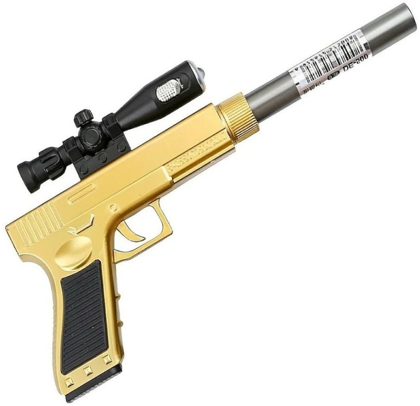 fixer Fun Novelty Pistol Shaped Pen with Small LED Light Fancy