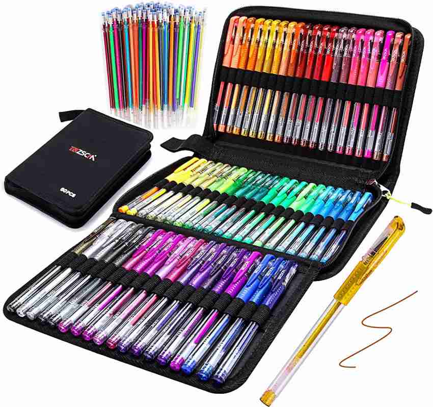 Gel pens Set 12/24 100 Colored Gel Pen Tip Glitter Gel pens with
