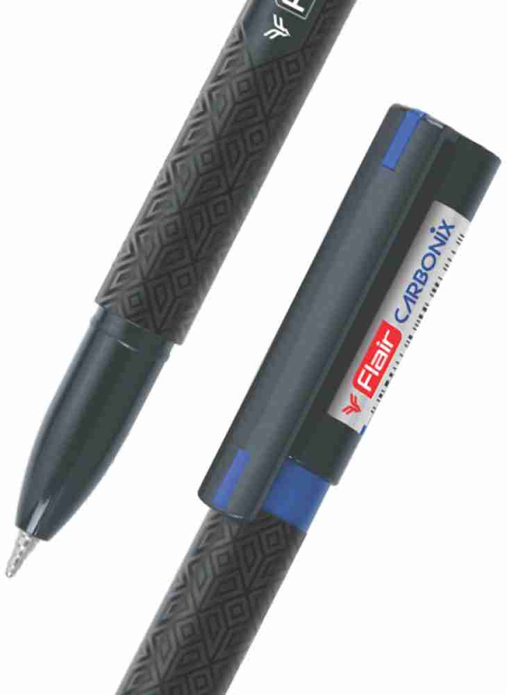 Flair Woody 0.7mm Ball Pen 5 Pen Pack, Blue Color Attractive Woody Design