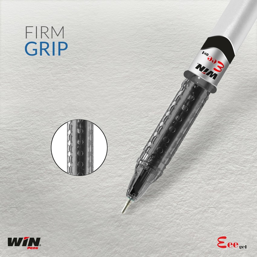 Reynolds Jiffy Gel Pen - With Comfortable Grip, Smudge Proof, For Smooth  Writing, Red, 5 pcs