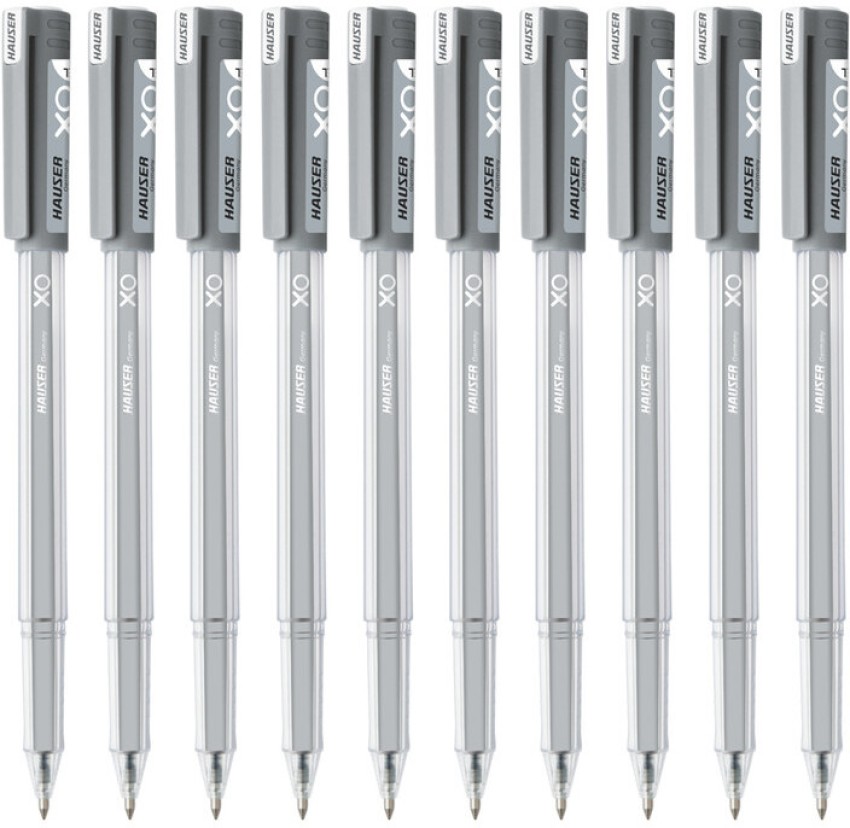  HAUSER SONIC Gel Pens, 0.55 MM Black Ink Pens, 10 Pc