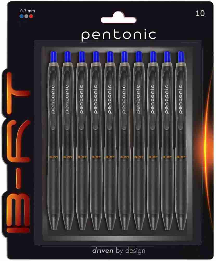 Linc Pentonic Black BR-T Retractable Ball Point Pens 0.7 mm Fine