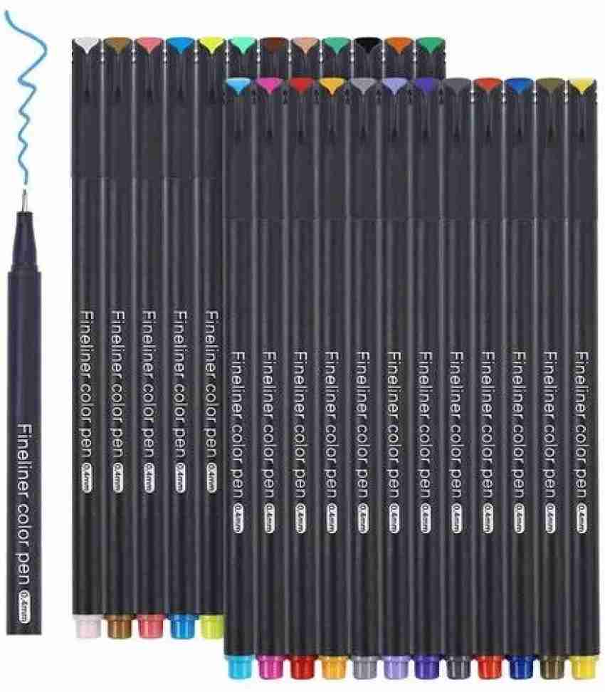 Fine Tip Pens, Fine Line Pens, Set 24 Pieces, Drawing Pen