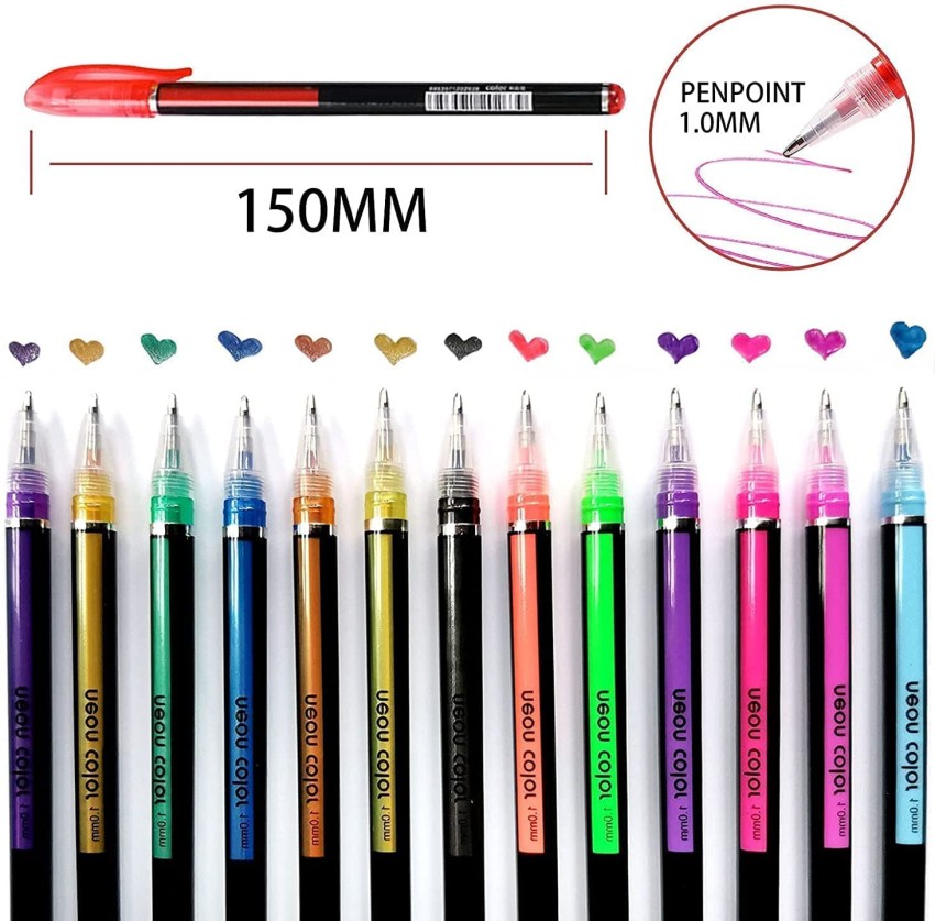 Masters Touch, Metallic Premium Gel Pen Set, 1 Each of 12 Colors