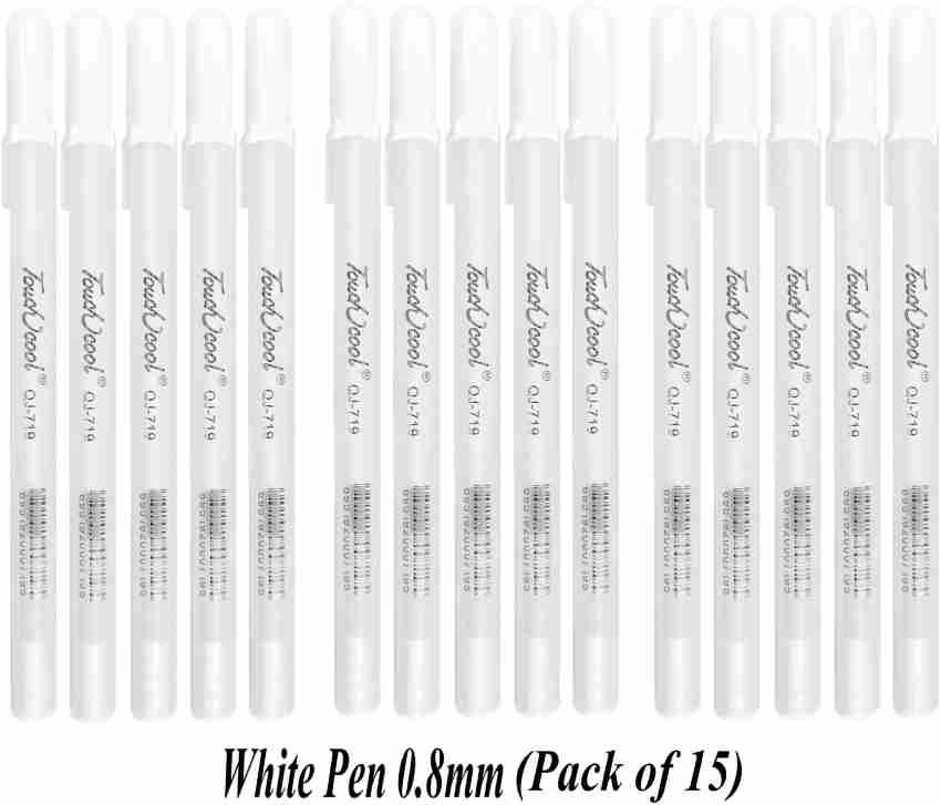 Definite White Highlight Gel Pen 0.8MM for highlighting and reflection  effect in Portrait, Sketches & Black Paper Gel Pen - Buy Definite White  Highlight Gel Pen 0.8MM for highlighting and reflection effect