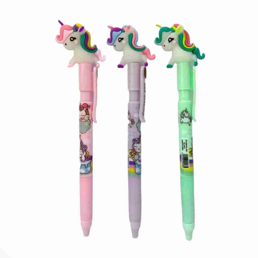 SARASI Lovely Combo Unicorn Cute Pen Set For Kids [Pack Of: 3