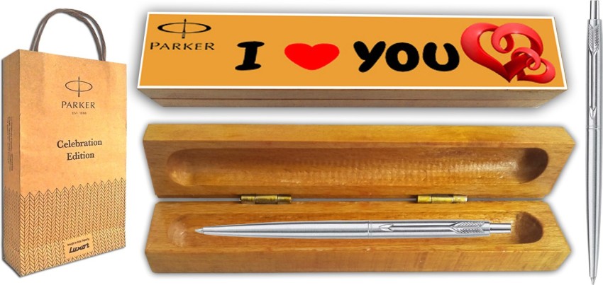 PARKER Classic Stainless Steel CT Ball Pen With Wooden I Love You Wishing  Gift Box Ball Pen - Buy PARKER Classic Stainless Steel CT Ball Pen With  Wooden I Love You Wishing