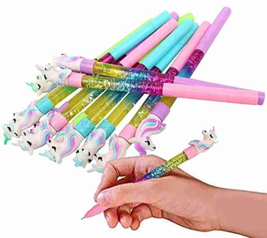 Unicorn led pens/Unicorn led light pen/pens for girls/pens pack/Pens for  students/light pen at Rs 15/piece in New Delhi