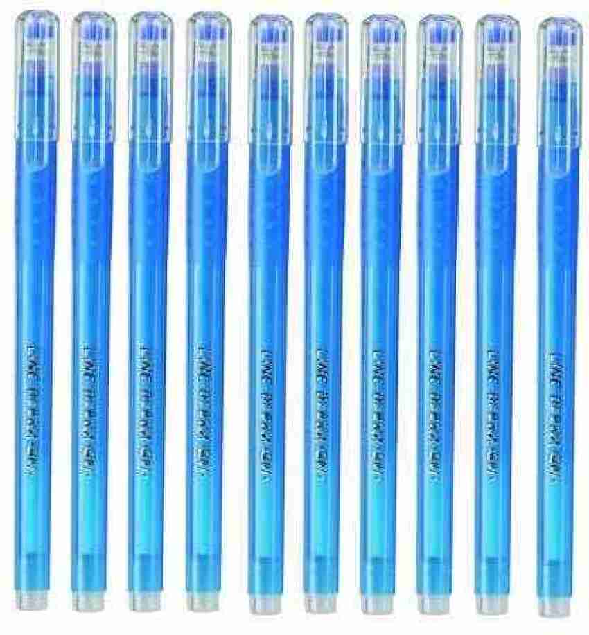25 Linc OCEAN CLASSIC Gel Pen BLUE| 0.55 mm | Waterproof Gel Ink | textured  Grip
