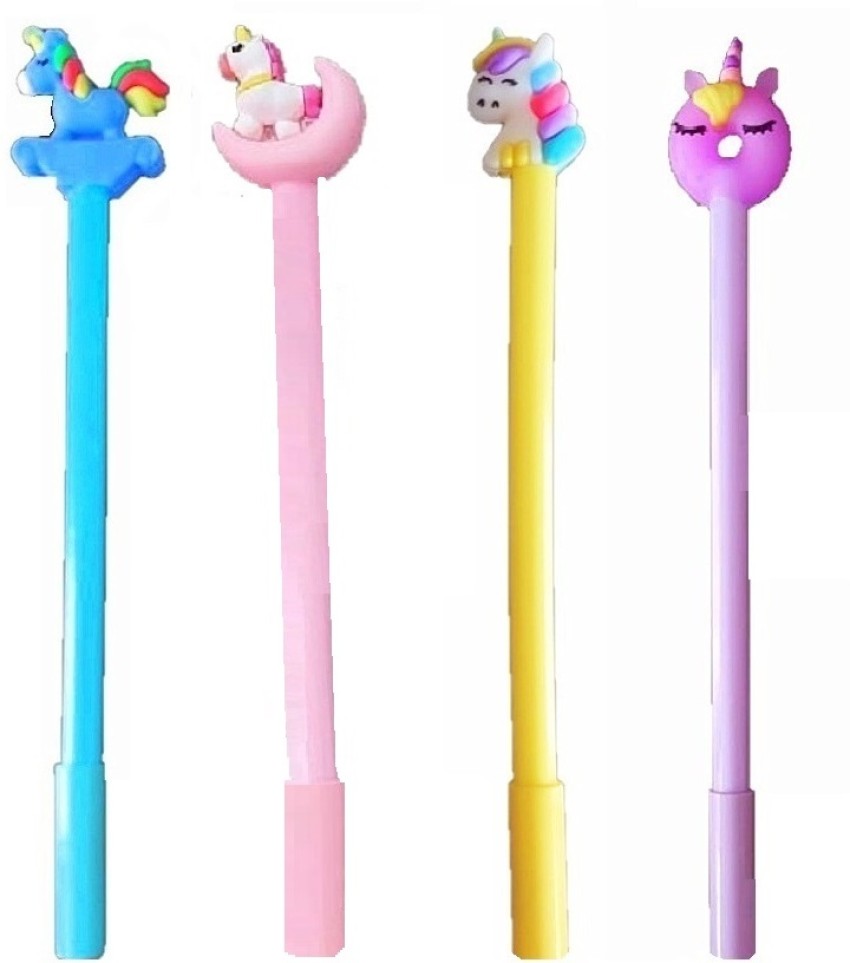 AuM Assorted (Color & Design) Rainbow Pen for Kids Stationery Set