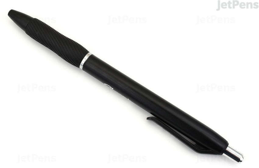 Sharpie S-Gel Premium Metal Barrel Gel Pen, Retractable, Medium 0.7 mm, Black Ink, Black Barrel, 4/Pack