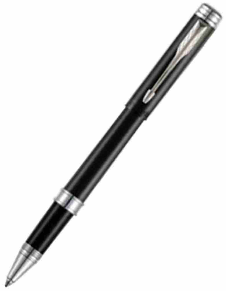 Parker IM Black Gold Trim Rollerball, Ballpoint and Leather Pen