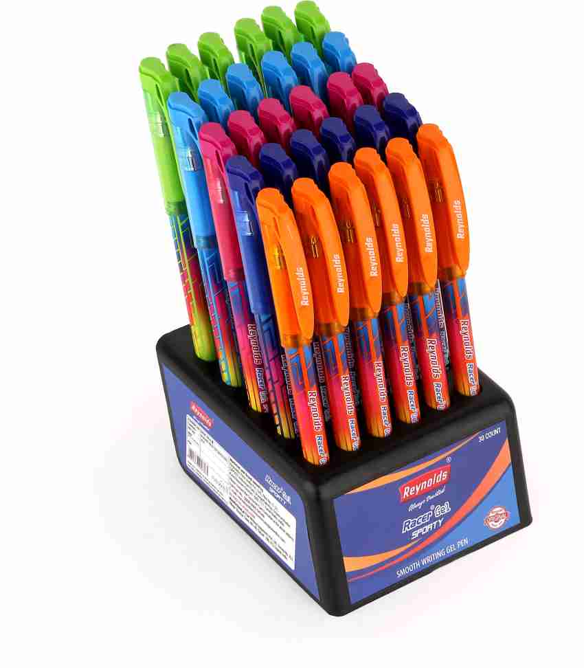 Reynolds SMARTGRIP BLUE 30 CT DISPENSER, Ball Point Pen Set With  Comfortable Grip, Pens For Writing, School and Office Stationery, Pens  For Students