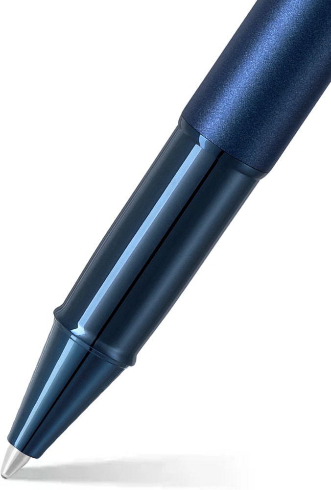 SHEAFFER 100 9371 Satin Blue With PVD Blue Trim Roller Ball Pen