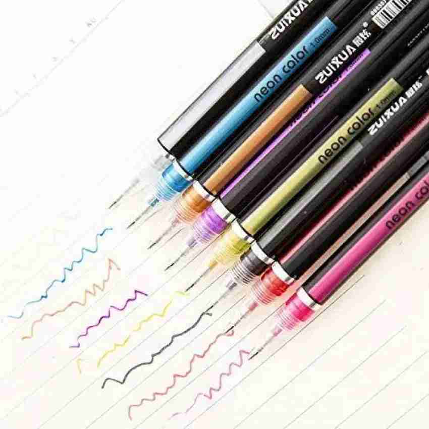 Lineon Gel Pens 108 Colours Gel Pen Set for Adult Colouring Books Art  Markers