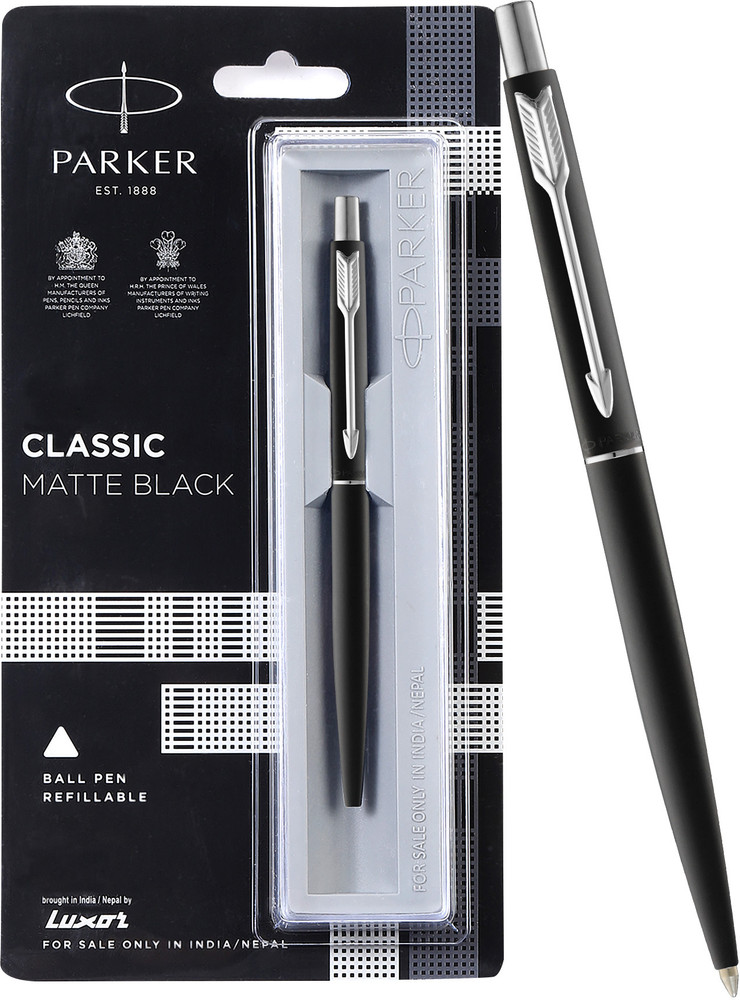 PARKER Classic Matte Black, Chrome Trim Ball Pen - Buy PARKER 