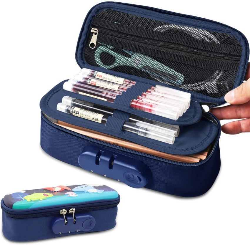 Multifunction (space Design) Pencil Box With Combination Lock For