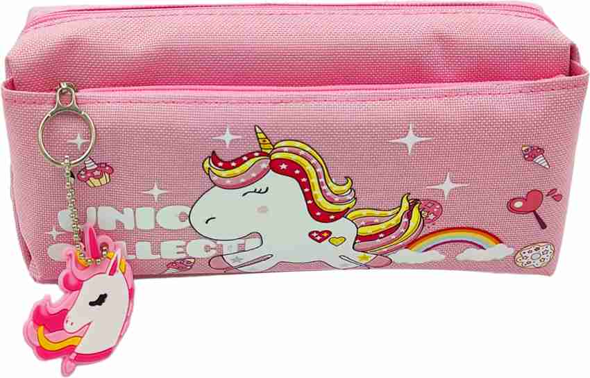  Johnnie Boy Unicorn Top Pencil Pouch for Girls/Boys, Large  Mesh Pockets