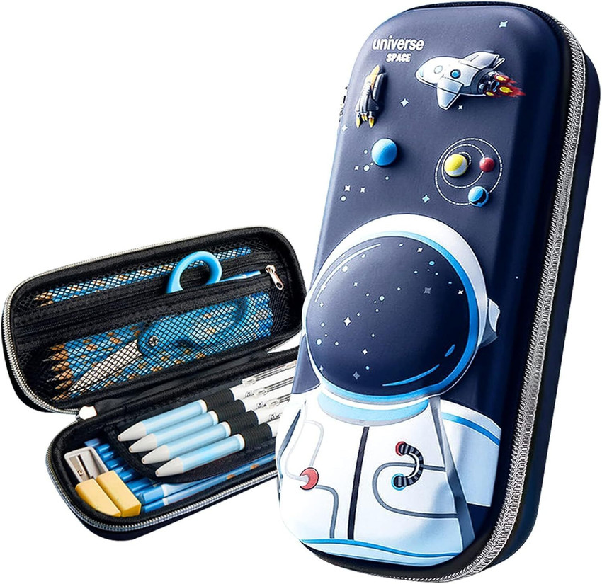Flipkart KAVANA 3D EVA Pencil Case for Boys Pencil Pouch Kids Designer Pencil Pouch for Kids SPACE Art Canvas Pencil Box