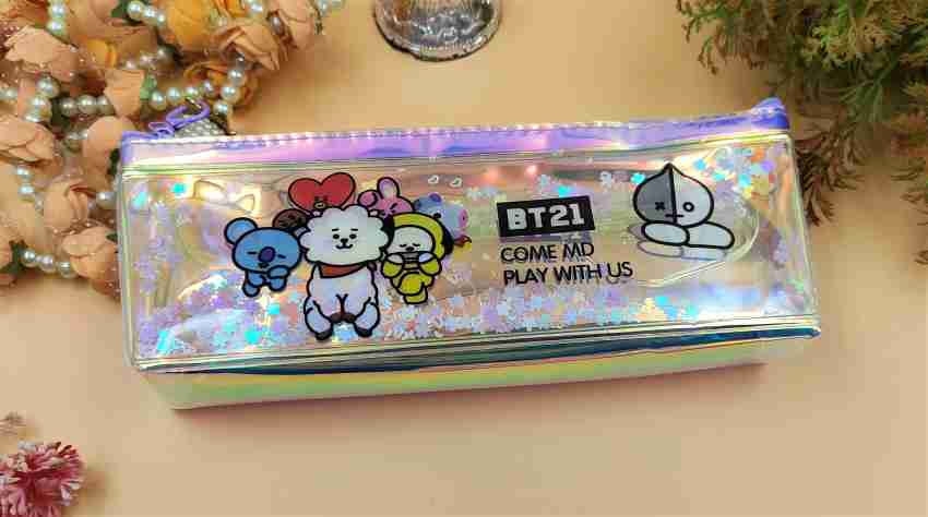 Paper Bear BT21 Pouch Art Polyester Pencil Box - Pouch