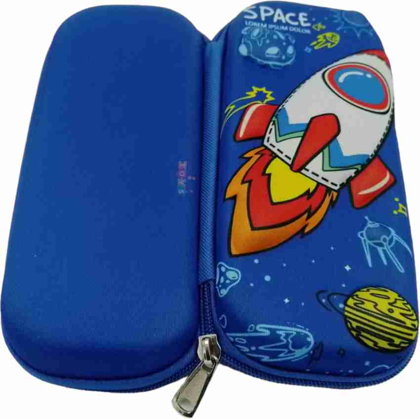 Taufa Villa Astronaut Space Pencil Box Geometry Box Pencil  Case Pencil Pouch for boys Girls & Kids Art EVA Pencil Box 