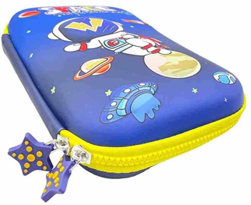 Taufa Villa Astronaut Space Pencil Box Geometry Box Pencil  Pouch Hardtop Pencil Case for Kids Art EVA Pencil Box 