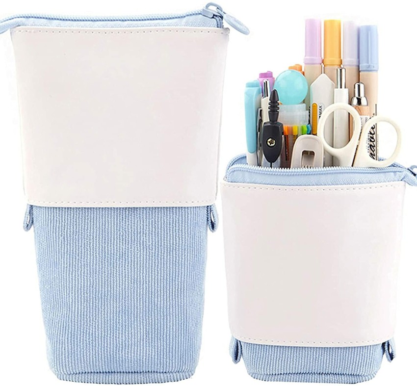 Jemia Pencil Case with 3 Independent Compartments (Polyester) Blue