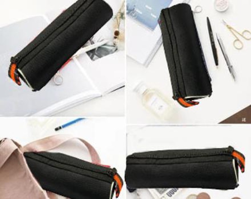 Plus Shine Pencil Pen Case Large Pencil Pouch Bag for  Students with Large Zipper Closure School Pencil Pouch Stationery for  School College Pencil Case Multipurpose Bag Art Polyester Pencil Boxes 