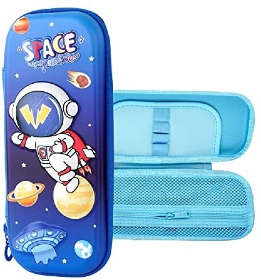 AMB 3D Pencil case for Kids,Large Capacity Pencil Pouch for  Boys & Girls Space Astronaut Art EVA Pencil Box 