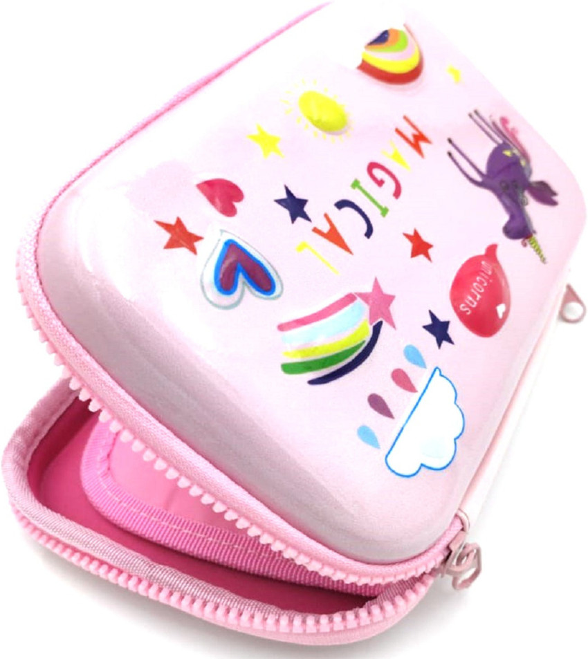Flipkart KhuHap Pen Pencil Pouches Cases school stationery Jumbo Geometry composs box for girls boys Kids Eraser Sharpner Ruler glue Women Large Makeup cosmetic travel bag Art EVA Pencil Box