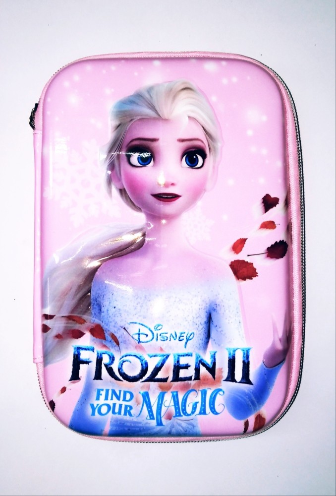 INASAN 3D PENCILBOX BIG POUCH FROZEN SERIES WITH ZIPPER &  COMPARTMENT Art EVA Pencil Box - Pouch