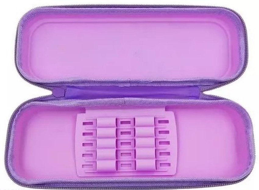 JELLIFY Combo of 2 Pencil Box Zipper with Inbuilt