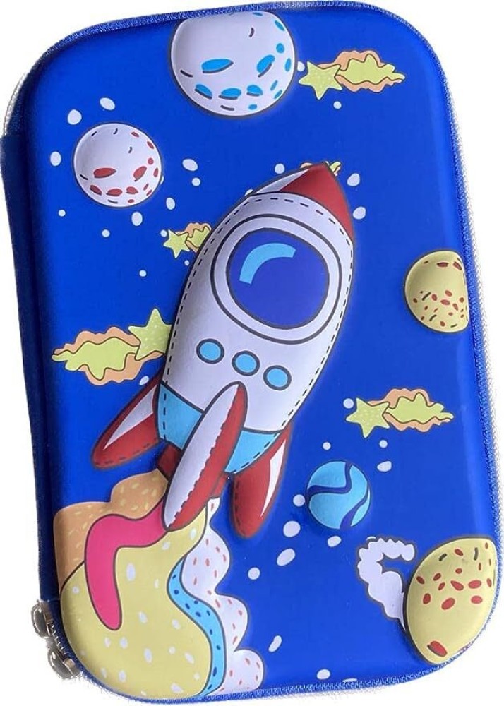 HopnHoppers Space & Astronaut Pencil Case for Kids (Small) at Rs 250.00, Pencil Case