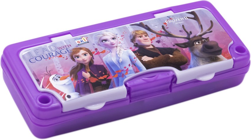 IDYD Pencil Box for Kids With Pencil, Eraser and Sharpener  Cartoon Art Plastic Pencil Box 