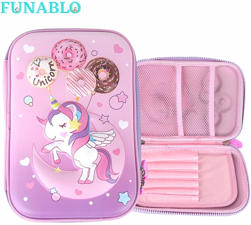 Unicorn Pencil Case for Girls, Cute Pencil Case for Kids, Storage Pouch L