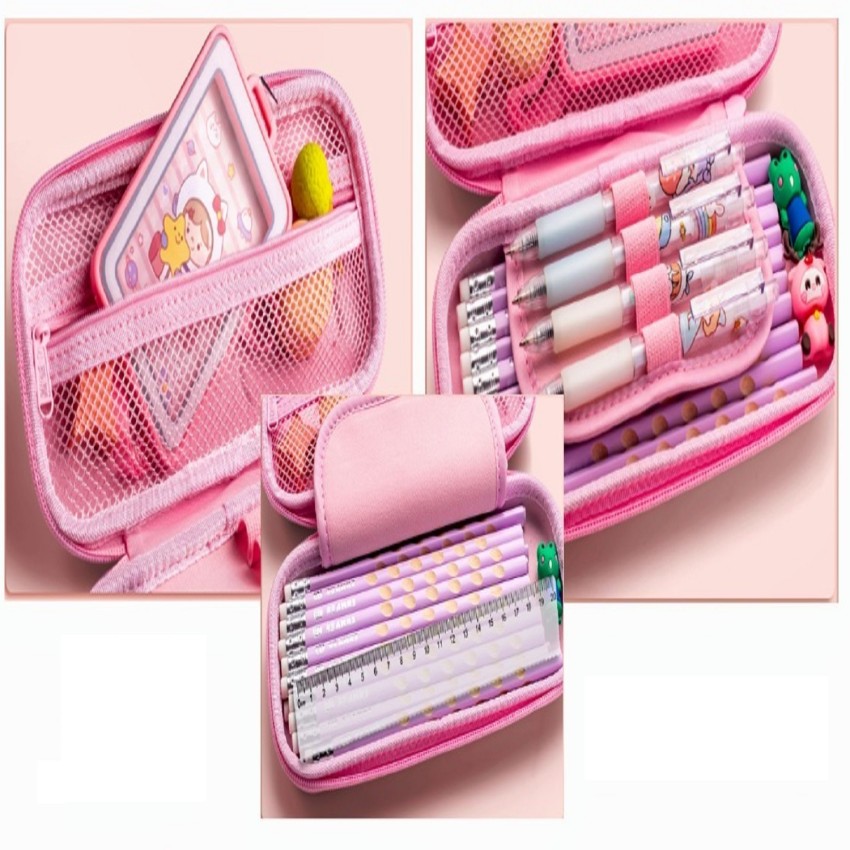 Plastic zipper pencil clearance case