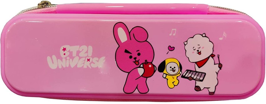 Paper Bear BT-21 Kpop Embossed Pencil Box Cute 3D