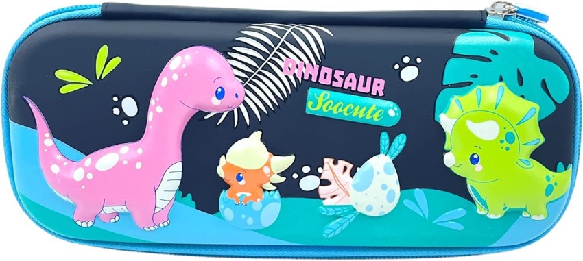 HASTHIP Soft Touch Pencil Case with Compartments, 3D Stereo  Cartoon Pencil Box Cartoon Art Plastic Pencil Boxes - Box