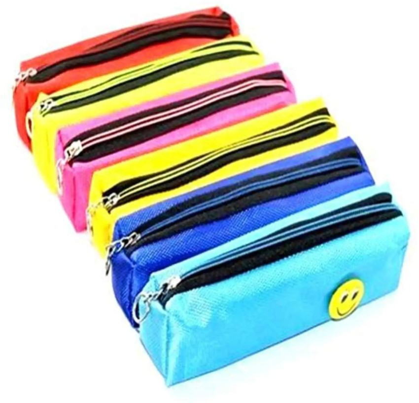 ShubhKraft Return Gifts Small Cute Pencil Case Pouch for  Kids Boys Girls Pen Smilly Art Polyester Pencil Boxes - Pouch