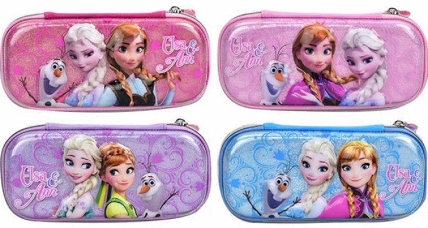 INASAN 3D PENCILBOX BIG POUCH FROZEN SERIES WITH ZIPPER &  COMPARTMENT Art EVA Pencil Box - Pouch