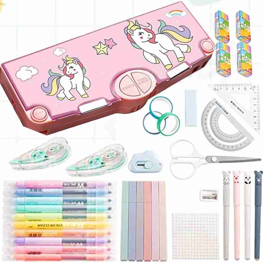 JIYA COLLACTION Multifunctional Pencil Box for Kids, Cartoon