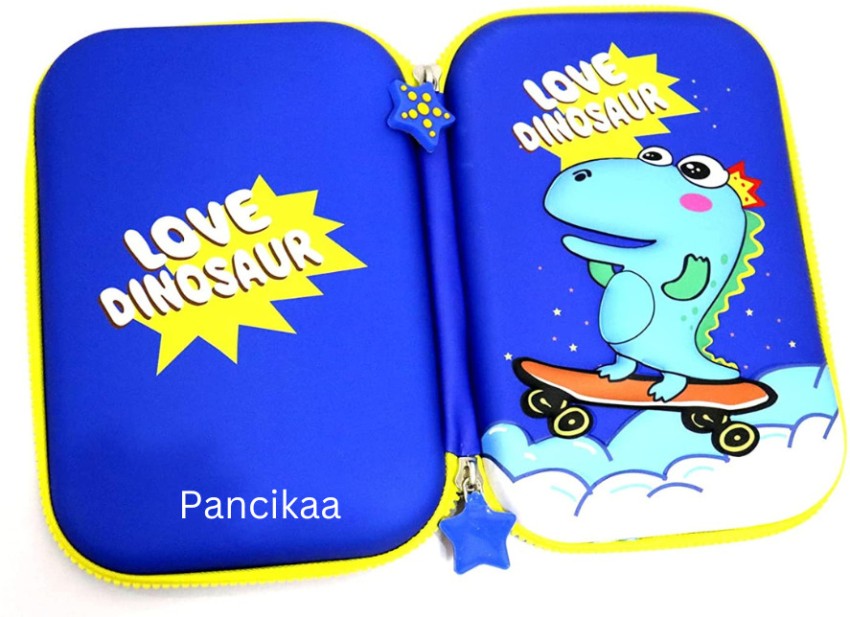 HASTHIP Soft Touch Pencil Case with Compartments, 3D Stereo  Cartoon Pencil Box Cartoon Art Plastic Pencil Boxes - Box