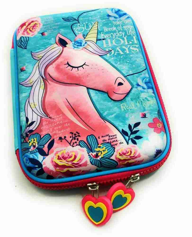 Flipkart Plutofit 3D Unicorn EVA Hardtop Pencil Case Large