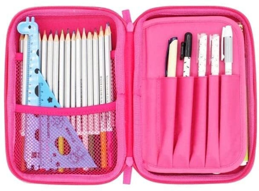 Buy Wholesale China Custom Kids Stationery Storage Schools Pencil Pouch Pink  For Girls Pen Bag Schools Pencil Case & Pencil Pouch For Girls at USD 0.28