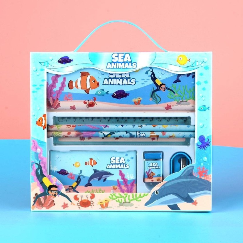 3D Dolphin Pencil Case Big Capacity,Ocean Animal  