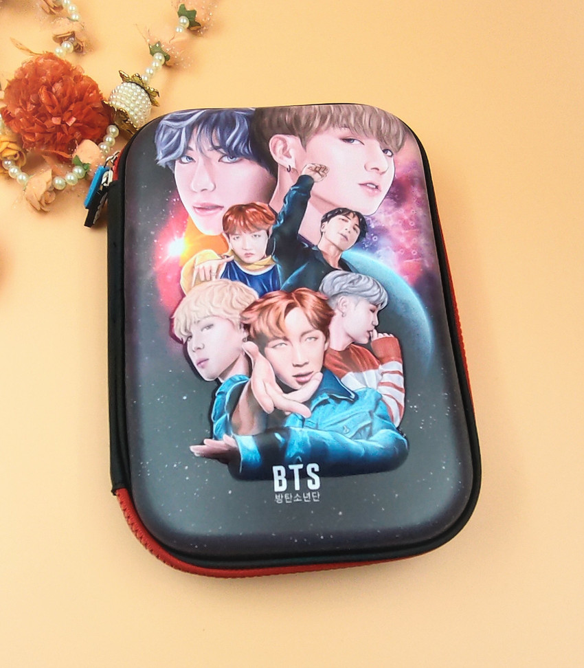 Flipkart.com | Paper Bear NA BTS BT21 Art Polyester Pencil Box - Pouch